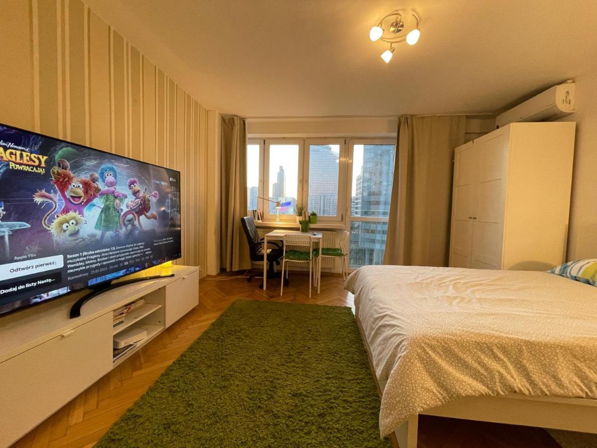 Super Apartament Green Rondo Onz Metro Nowe Wifi 300 Mb/S Aircondition Netflix Spotify Warszawa Eksteriør bilde