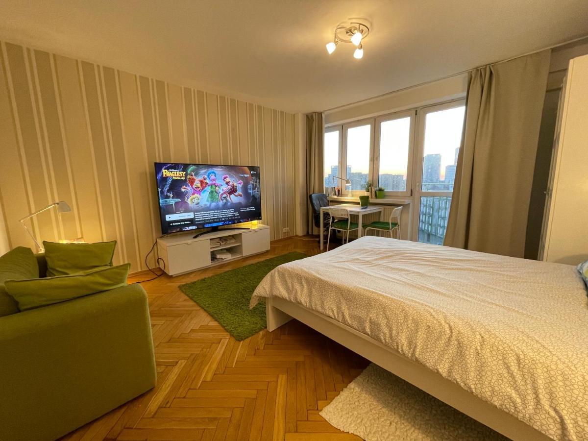 Super Apartament Green Rondo Onz Metro Nowe Wifi 300 Mb/S Aircondition Netflix Spotify Warszawa Eksteriør bilde