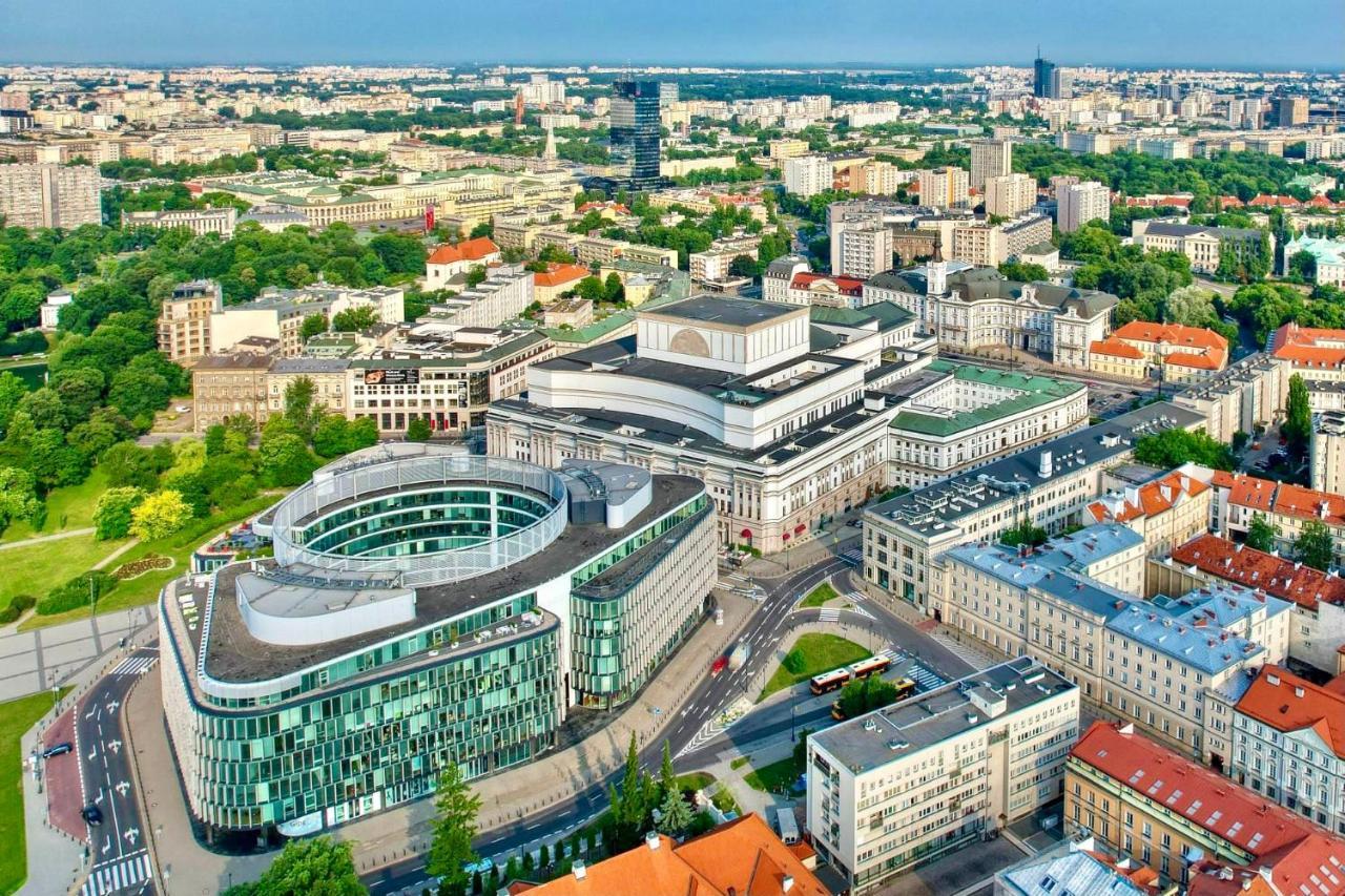 Super Apartament Green Rondo Onz Metro Nowe Wifi 300 Mb/S Aircondition Netflix Spotify Warszawa Eksteriør bilde