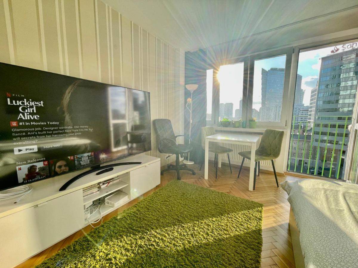 Super Apartament Green Rondo Onz Metro Nowe Wifi 300 Mb/S Aircondition Netflix Spotify Warszawa Eksteriør bilde